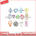 Disney factory audit round metal paper clip143962